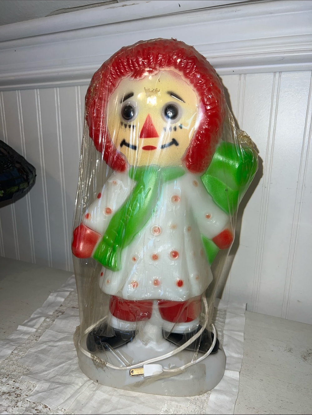 NWT 1973 Empire Raggedy Ann Christmas blow mold